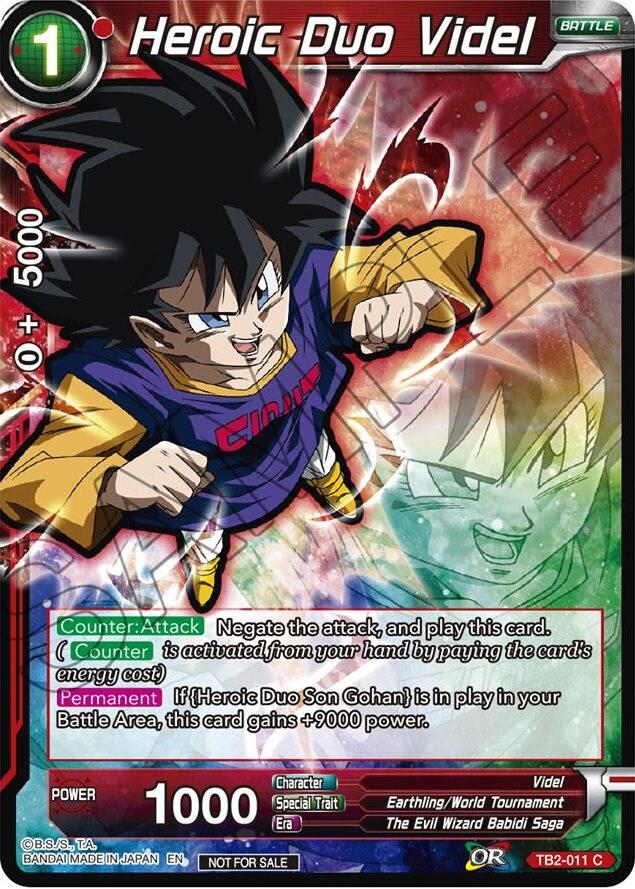 Heroic Duo Videl (Event Pack 05) TB2-011 card from Promotion Cards
