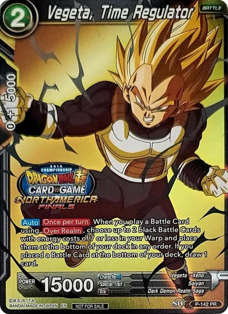 Vegeta, Time Regulator (Championship Final 2019) P-142 card from Tournament Promotion Cards