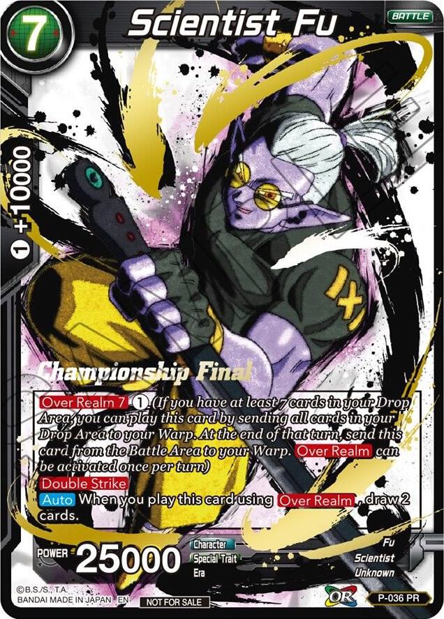 Scientist Fu (Championship Final 2019) P-036 card from Tournament Promotion Cards