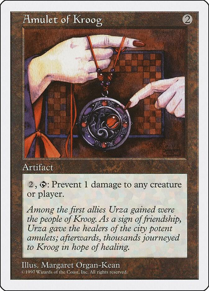 Amulet of Kroog card from Fifth Edition