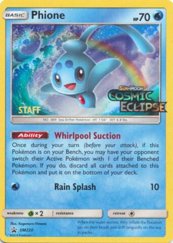 Phione (Prerelease) [Staff] SM220 card from SM Promos