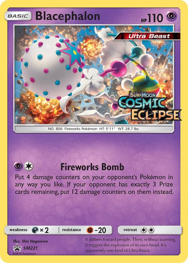 Blacephalon (Prerelease) SM221 card from SM Promos
