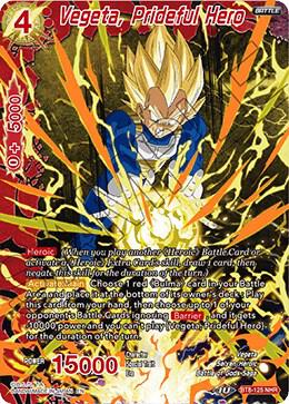 Vegeta, Prideful Hero BT8-125 card from Malicious Machinations