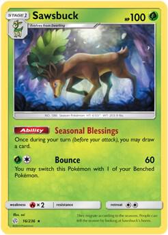 Sawsbuck - 16/236 (Prerelease Kit Exclusive) 016/236 card from Deck Exclusives