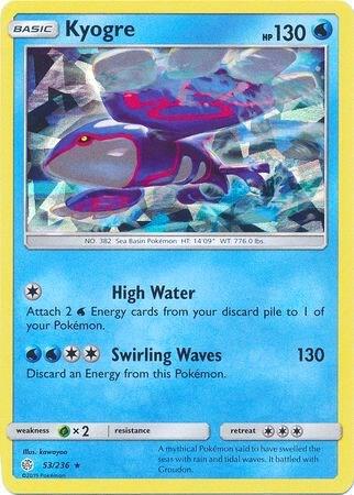 Kyogre - 53/236 (Cracked Ice Holo) 053/236 card from Deck Exclusives