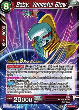 Baby, Vengeful Blow BT8-017_PR card from Malicious Machinations Pre-Release Cards