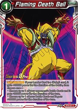 Flaming Death Ball BT8-021_PR card from Malicious Machinations Pre-Release Cards
