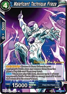 Maleficent Technique Frieza BT8-035_PR card from Malicious Machinations Pre-Release Cards