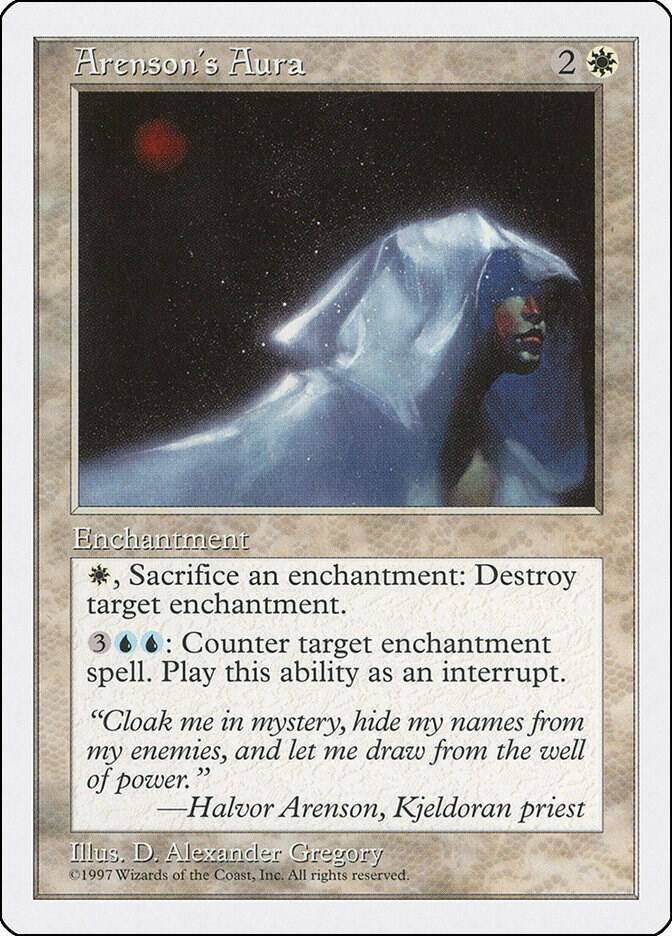 Arenson's Aura card from Fifth Edition