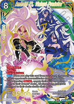 Android 21, Violent Predator (SPR) BT8-122 card from Malicious Machinations