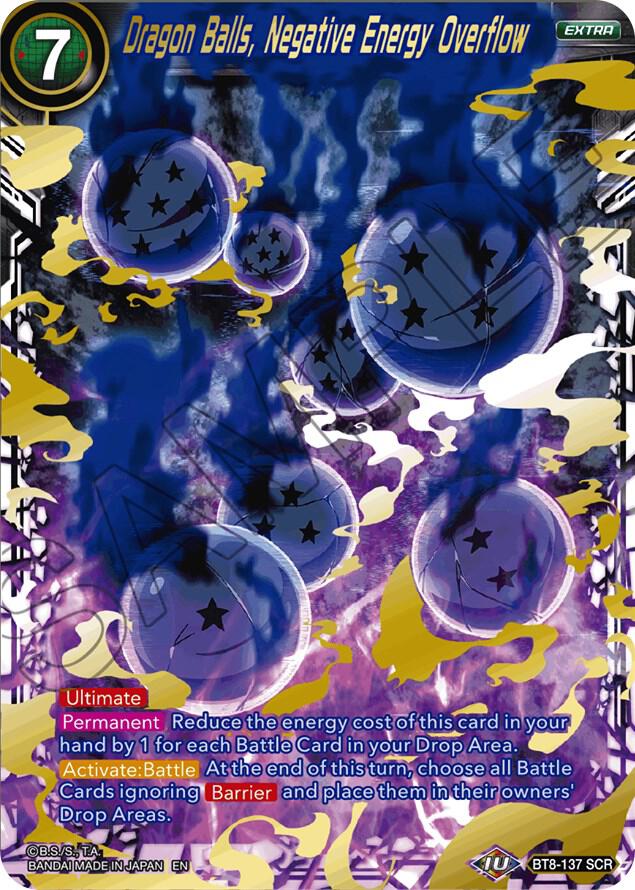 Dragon Balls, Negative Energy Overflow BT8-137 card from Malicious Machinations