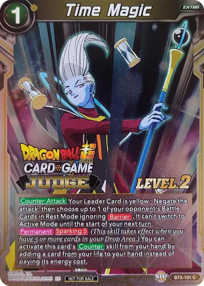 Time Magic (Level 2) BT5-101 card from Judge Promotion Cards