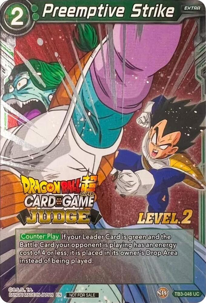 Preemptive Strike (Level 2) TB3-048 card from Judge Promotion Cards