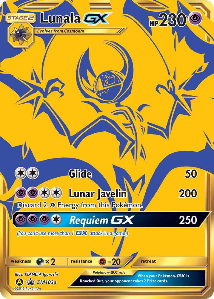 Lunala GX SM103a card from SM Promos