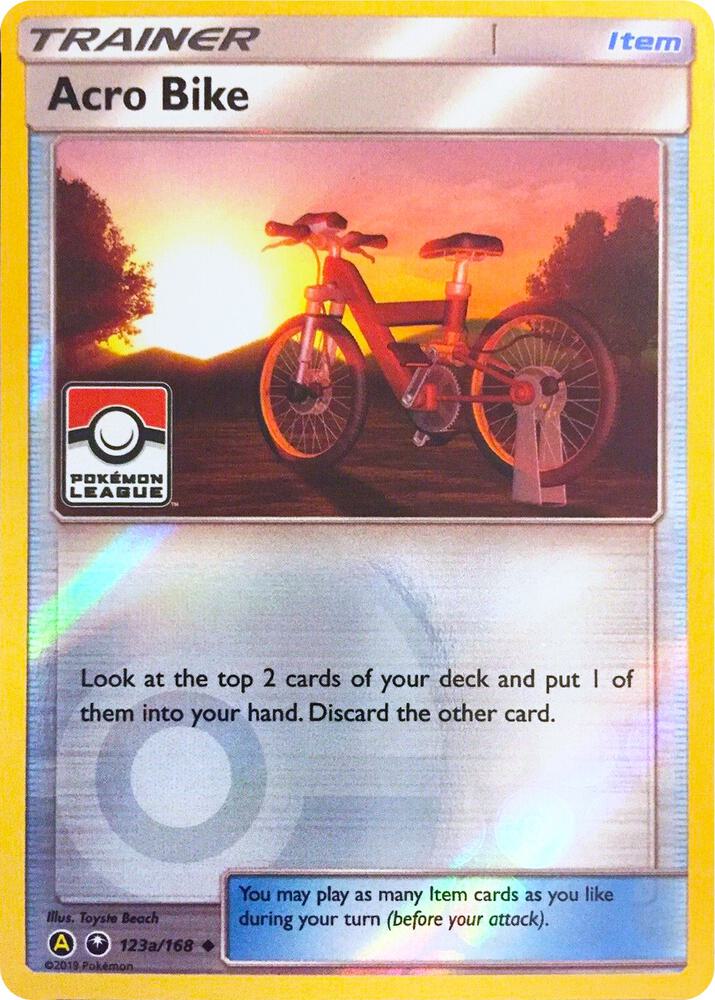 Acro Bike (Pokemon League) 123a/168 card from League & Championship Cards