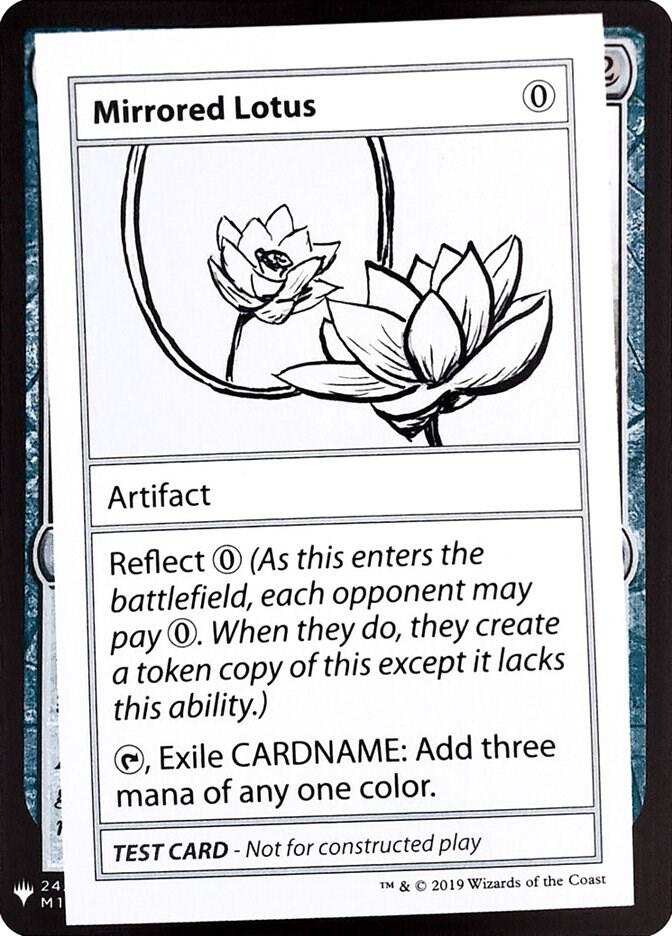 Mirrored Lotus card from Mystery Booster: Convention Edition Exclusives