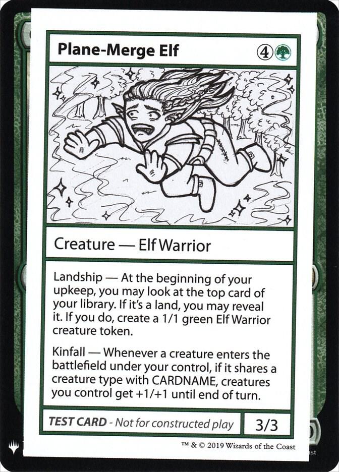 Plane-Merge Elf card from Mystery Booster: Convention Edition Exclusives