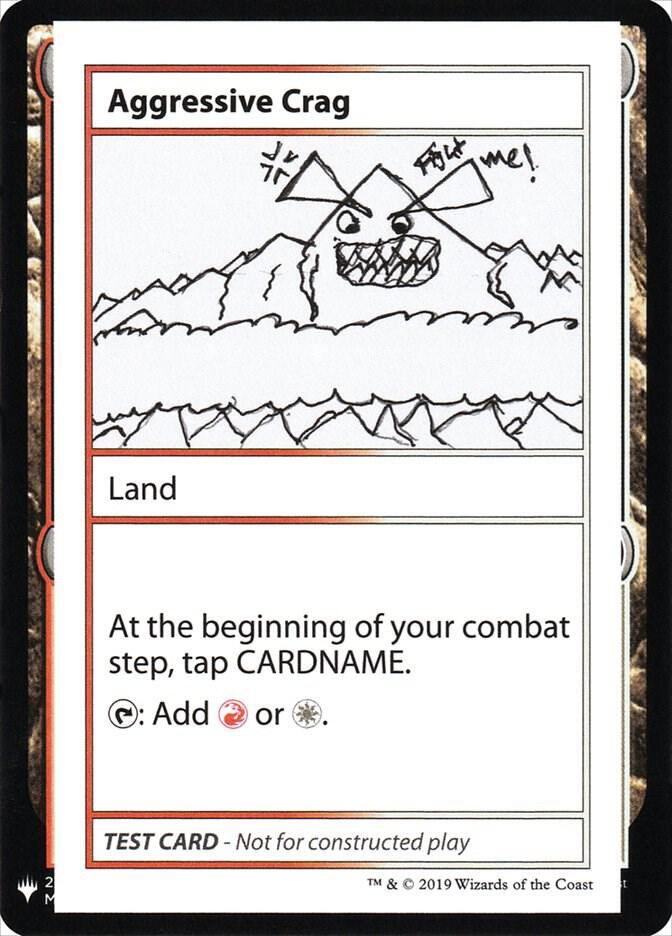 Aggressive Crag card from Mystery Booster: Convention Edition Exclusives