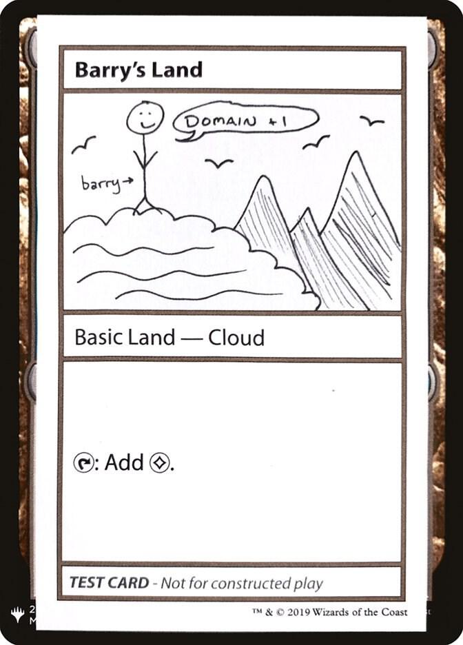 Barry's Land card from Mystery Booster: Convention Edition Exclusives