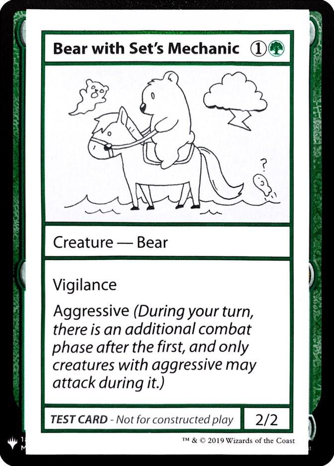 Bear with Set's Mechanic card from Mystery Booster: Convention Edition Exclusives