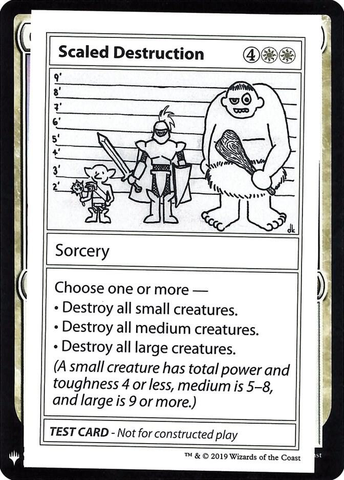 Scaled Destruction card from Mystery Booster: Convention Edition Exclusives