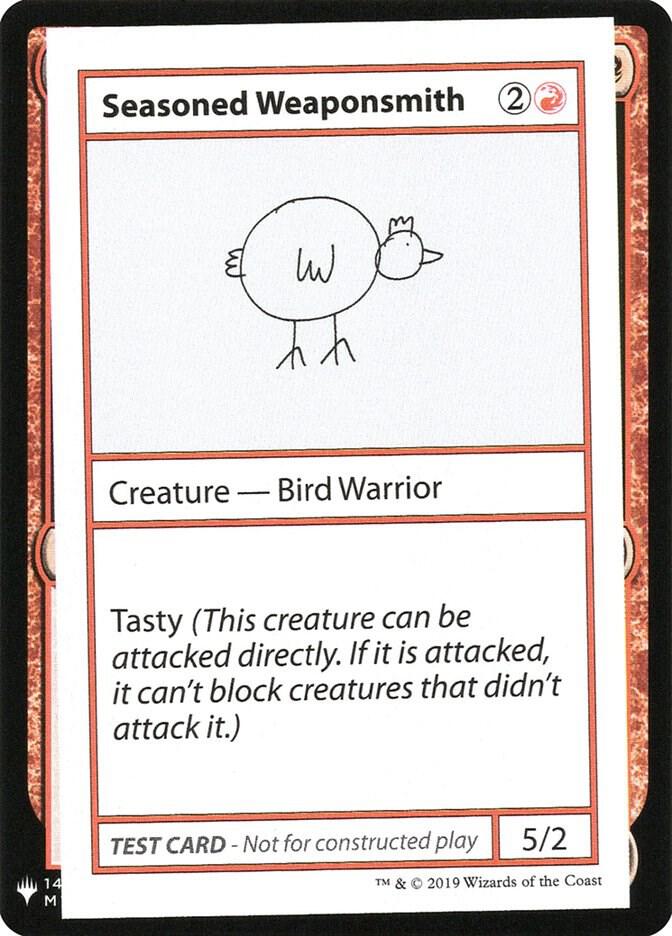 Seasoned Weaponsmith card from Mystery Booster: Convention Edition Exclusives