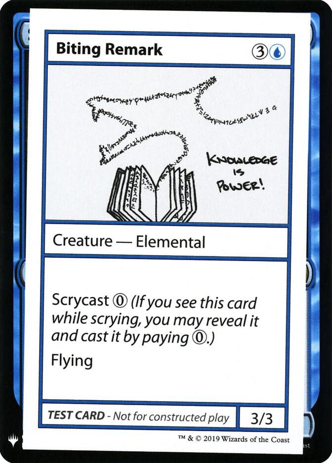 Biting Remark card from Mystery Booster: Convention Edition Exclusives