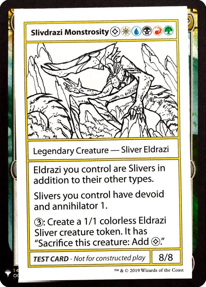 Slivdrazi Monstrosity card from Mystery Booster: Convention Edition Exclusives