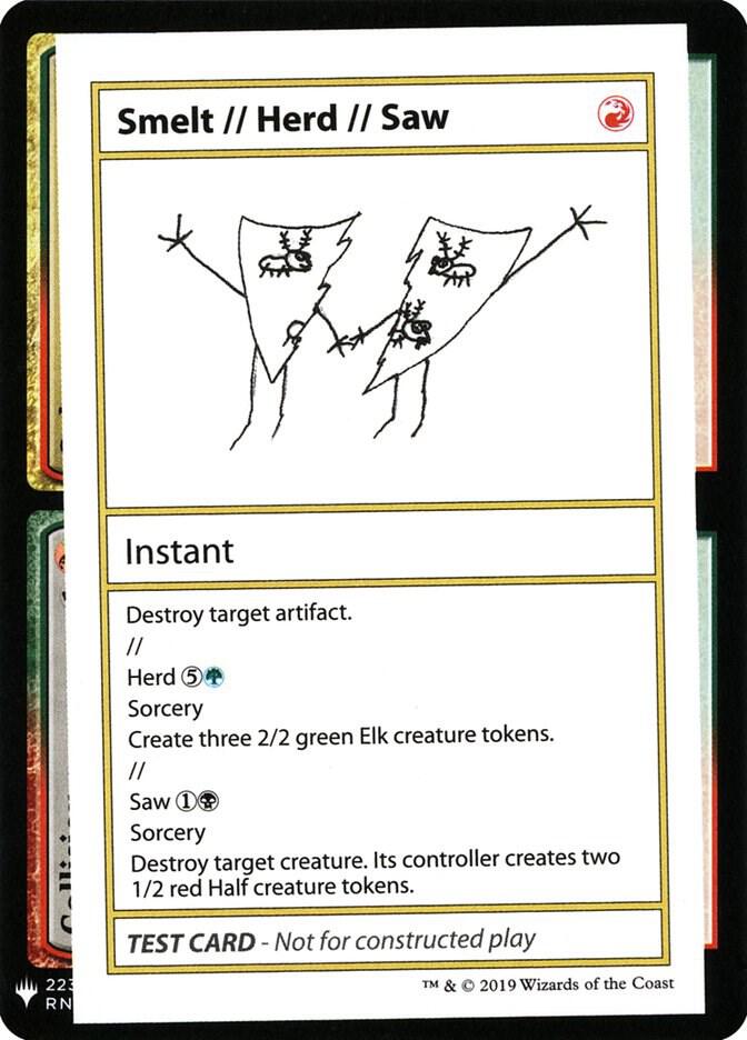 Smelt // Herd // Saw card from Mystery Booster: Convention Edition Exclusives