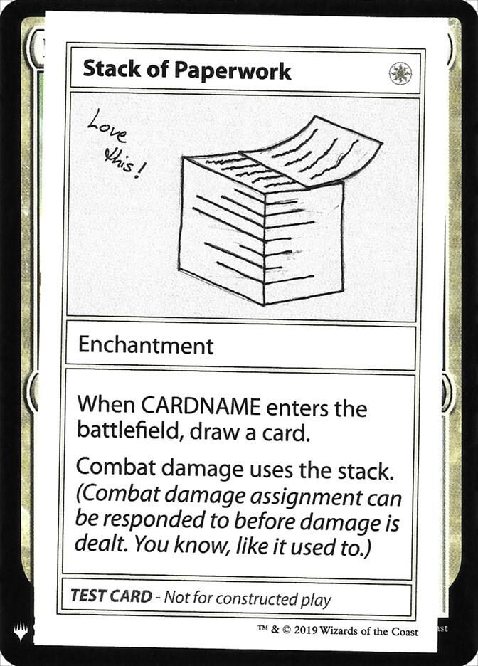 Stack of Paperwork card from Mystery Booster: Convention Edition Exclusives