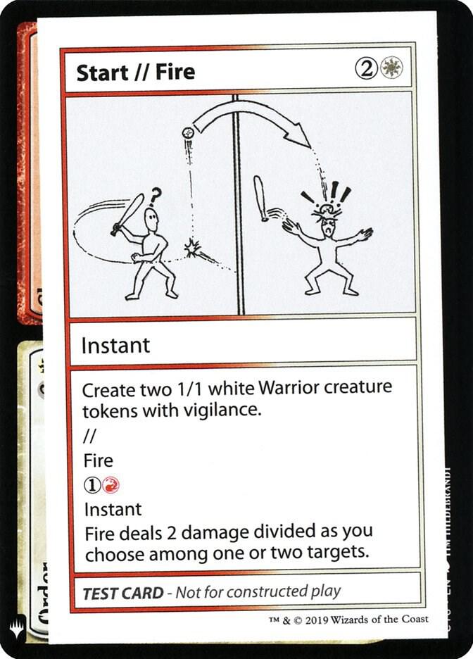Start // Fire card from Mystery Booster: Convention Edition Exclusives