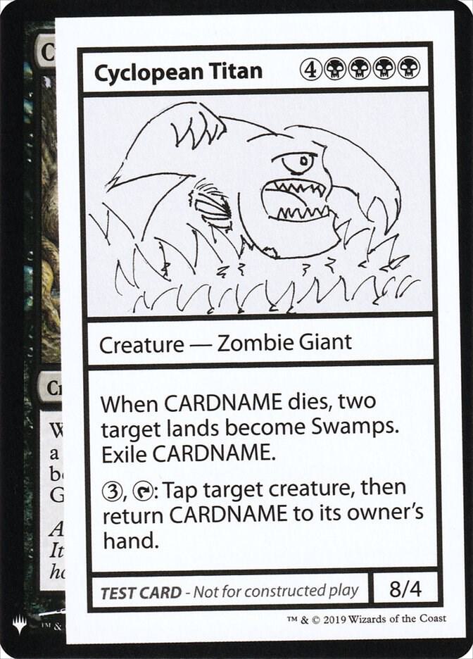 Cyclopean Titan card from Mystery Booster: Convention Edition Exclusives