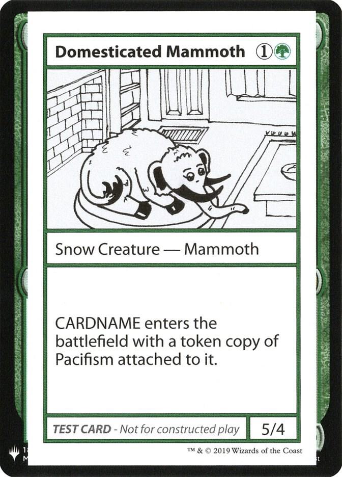 Domesticated Mammoth card from Mystery Booster: Convention Edition Exclusives