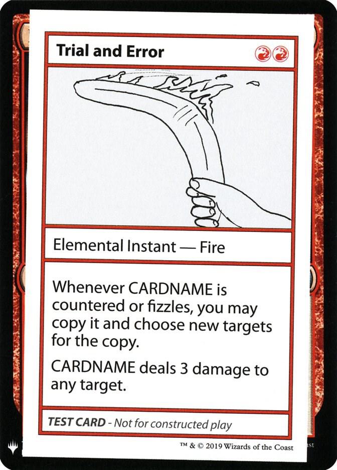 Trial and Error card from Mystery Booster: Convention Edition Exclusives