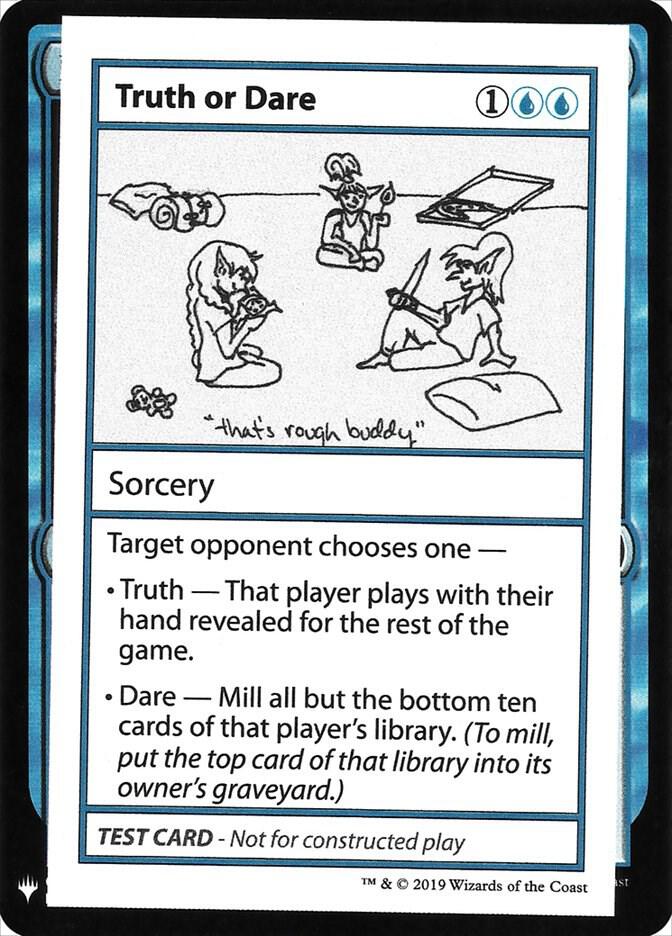 Truth or Dare card from Mystery Booster: Convention Edition Exclusives