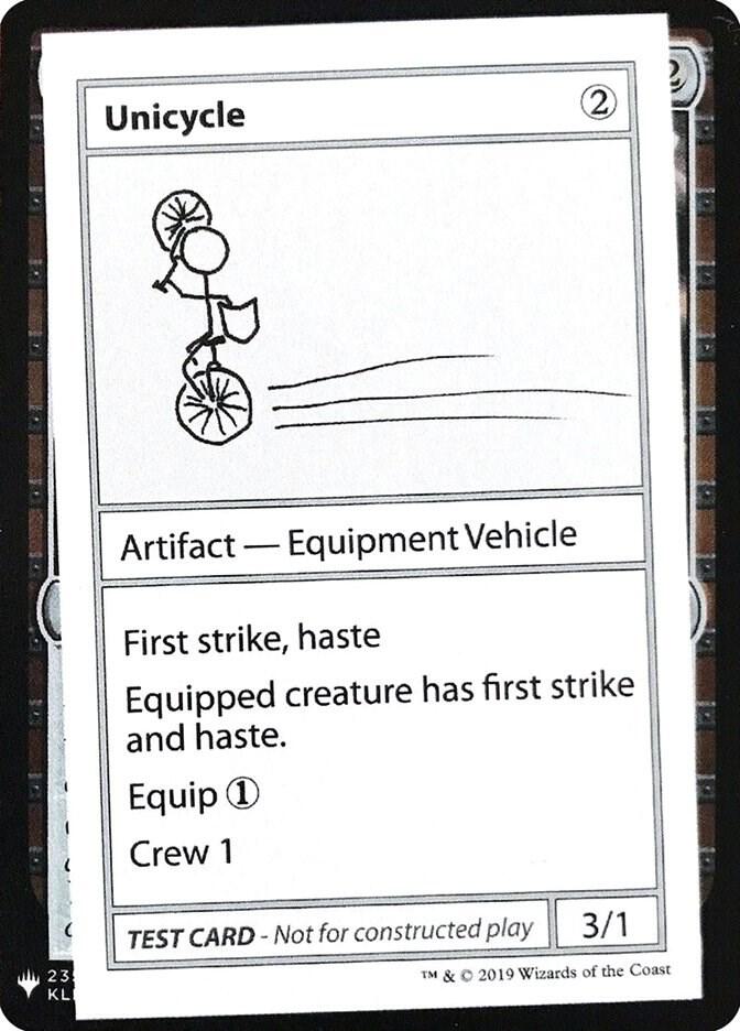 Unicycle card from Mystery Booster: Convention Edition Exclusives