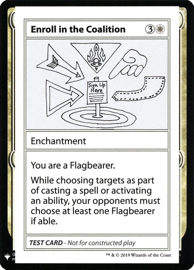 Enroll in the Coalition card from Mystery Booster: Convention Edition Exclusives