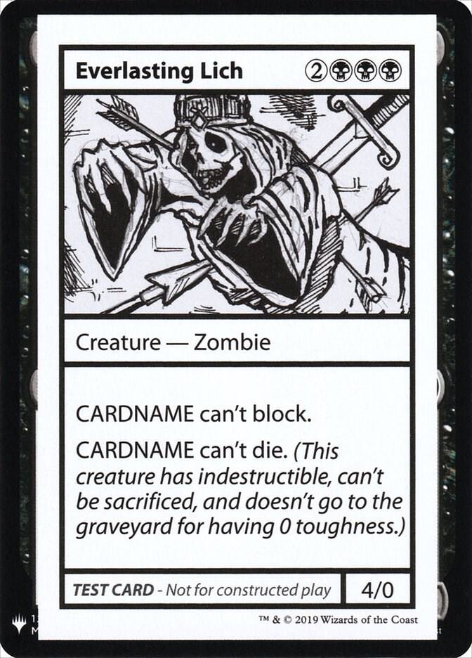 Everlasting Lich card from Mystery Booster: Convention Edition Exclusives