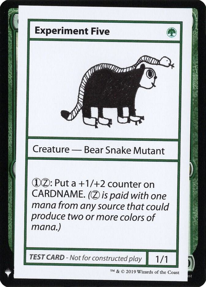 Experiment Five card from Mystery Booster: Convention Edition Exclusives