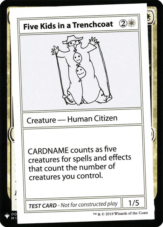 Five Kids in a Trenchcoat card from Mystery Booster: Convention Edition Exclusives