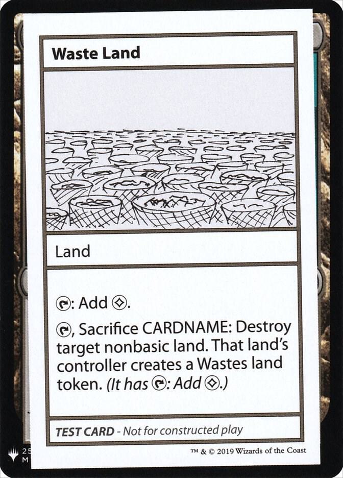 Waste Land card from Mystery Booster: Convention Edition Exclusives