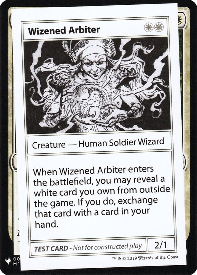 Wizened Arbiter card from Mystery Booster: Convention Edition Exclusives
