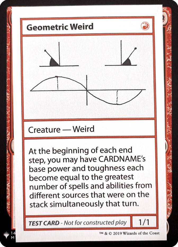 Geometric Weird card from Mystery Booster: Convention Edition Exclusives