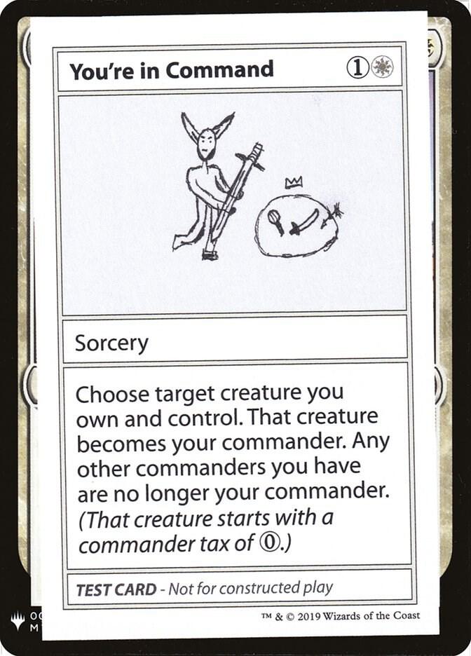 You're In Command card from Mystery Booster: Convention Edition Exclusives