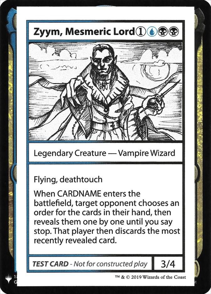 Zyym, Mesmeric Lord card from Mystery Booster: Convention Edition Exclusives