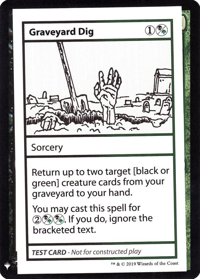 Graveyard Dig card from Mystery Booster: Convention Edition Exclusives