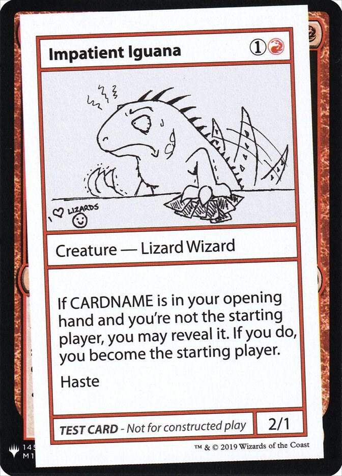 Impatient Iguana card from Mystery Booster: Convention Edition Exclusives