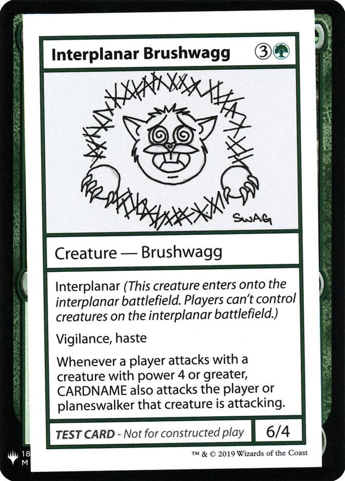 Interplanar Brushwagg card from Mystery Booster: Convention Edition Exclusives