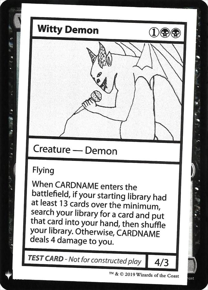 Witty Demon card from Mystery Booster: Convention Edition Exclusives