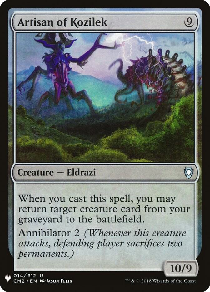 Artisan of Kozilek 14 card from The List Reprints